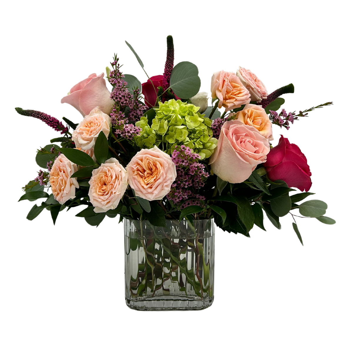 Bijou Blooms Fresh Flower Hand-Tied Bouquet + Vase